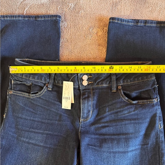 New York & Company Curve Creator Bootcut Jeans Dark Rinse Indigo Size 12 NWT - Picture 8 of 11